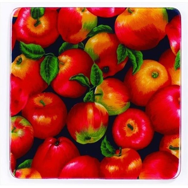 Andreas Andreas TRS-1 Apples Square Silicone Trivet - Pack of 3 TRS-1